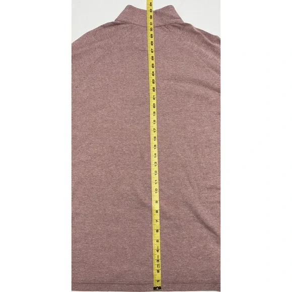 NWT Johnnie-O Whaling Snap Henley Malibu Red Salmon Cotton Blend Pullover 2XL